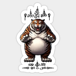 Thai Tattoo Parody "Sak Yant Tiger" Sticker